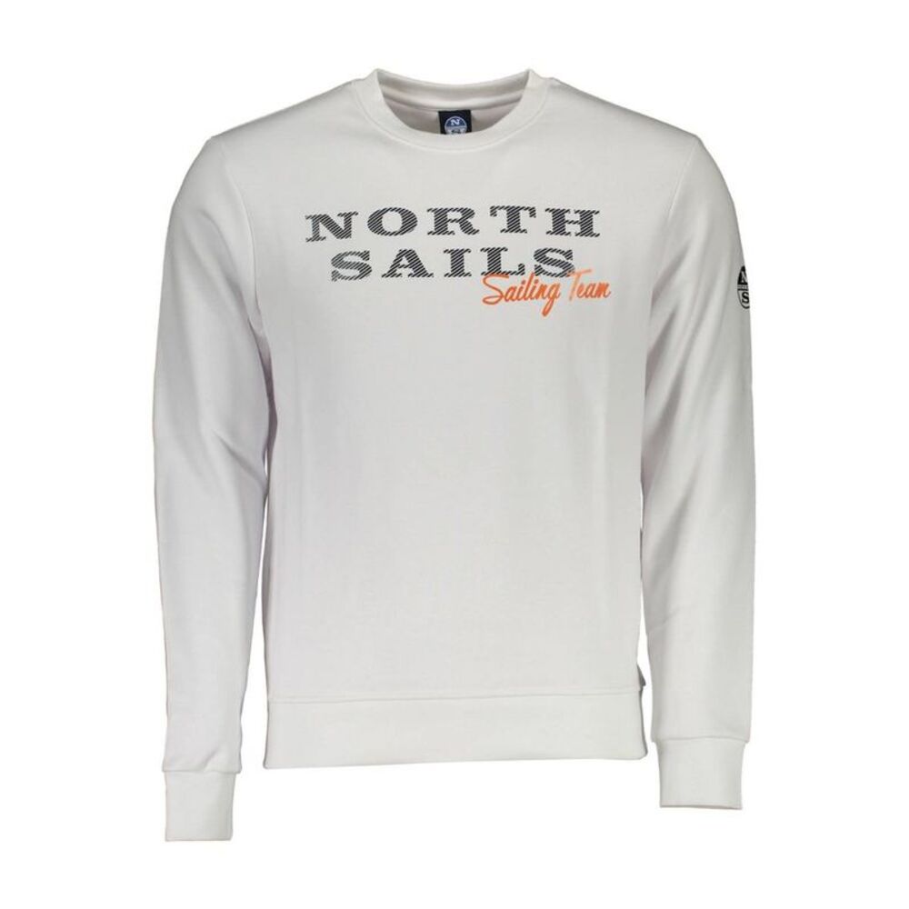 North Sails White Cotton Men Men's Sweatshirt